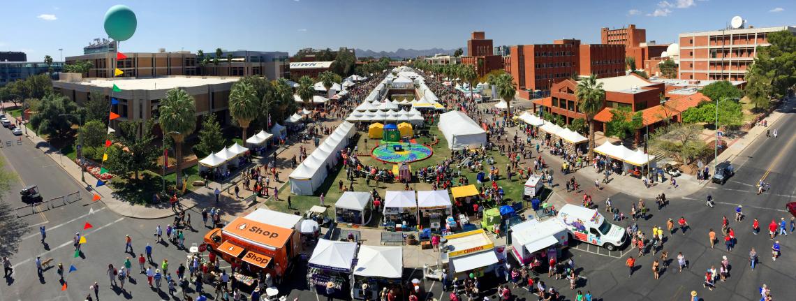 The UA is a major sponsor and host location for the 2016 Tucson Festival of Books. The UA is a major sponsor and host location for the 2016 Tucson Festival of Books.